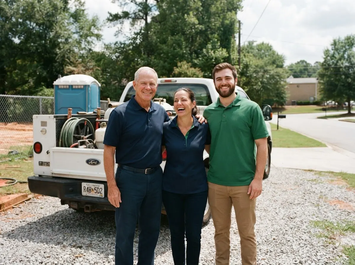 The BrightHollow Portable Toilets team, portable toilet rentals in Suwanee, GA